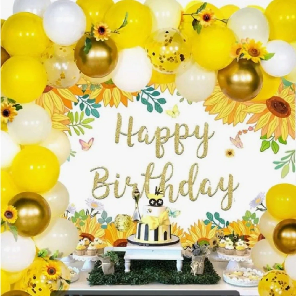 BOGO Sunflower Birthday Decorations